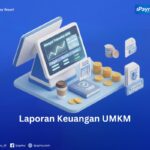 Dashboard laporan keuangan 3D iPaymu menampilkan grafik riwayat transaksi QRIS dan dokumen pajak