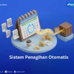 Dashboard iPaymu menampilkan sistem penagihan otomatis recurring payment dengan kalender 3D dan konfirmasi invoice digital bulanan
