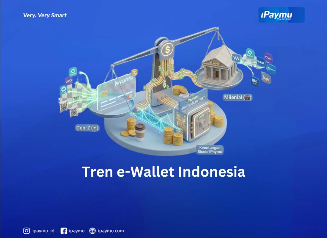 Infografis 3D perbandingan tren metode pembayaran e-commerce terpopuler antara QRIS Paylater Gen-Z dan Mobile Banking Milenial di tahun 2026